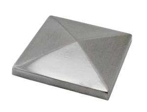 Ukončenie strieška jokla 100 x 100 mm, brúsená AISI 304 - slide 0