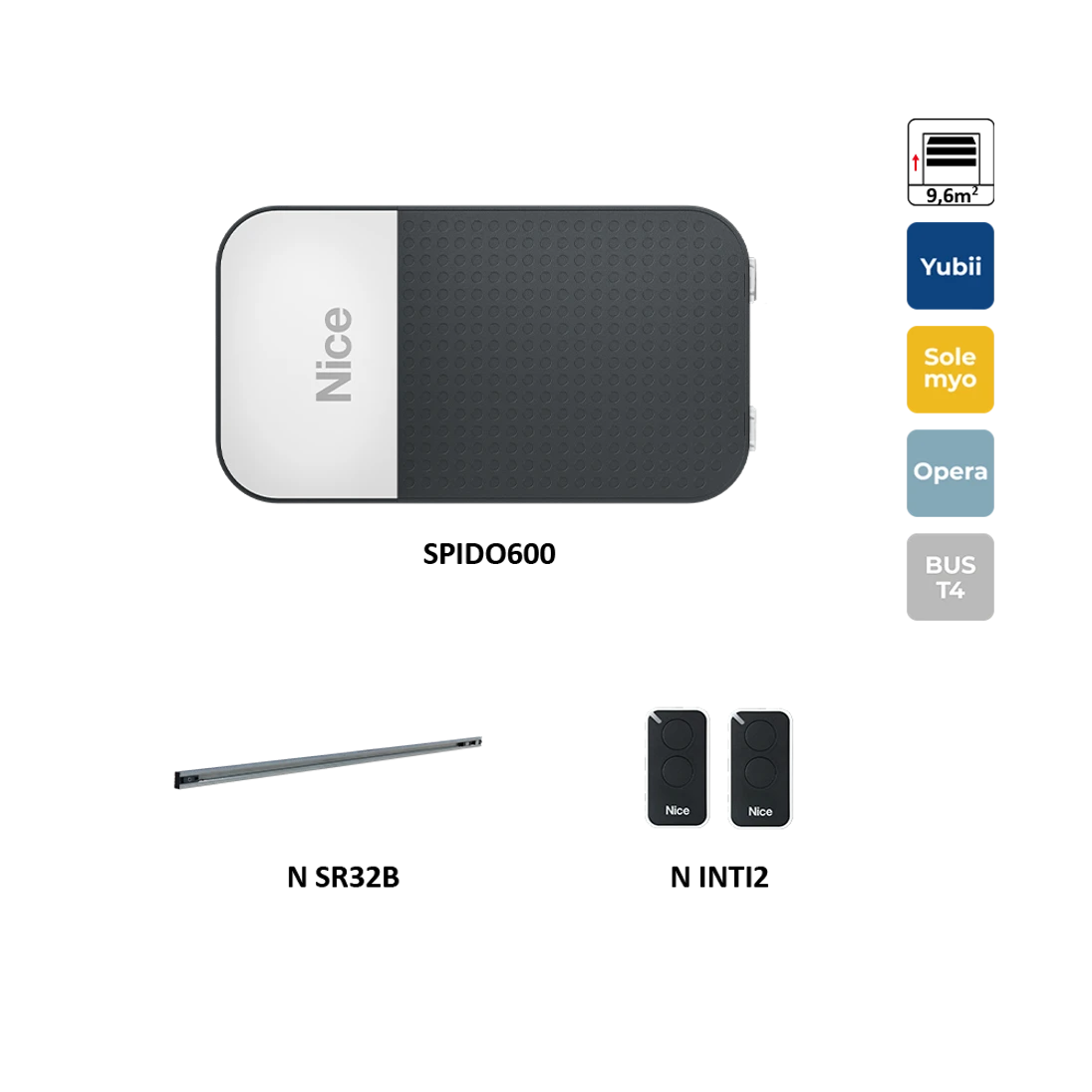 SPIDO32BKCE sada pre sekcionálnu bránu do 9,6 m2