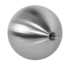 Koule dutá se závitem M8 / ø 60 mm, broušená nerez AISI 304 - slide 0