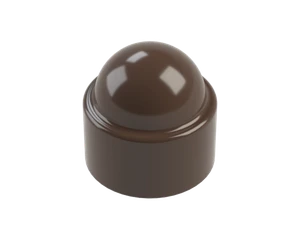 Krytka plastová na matice a skrutky M8, hnedá - slide 1