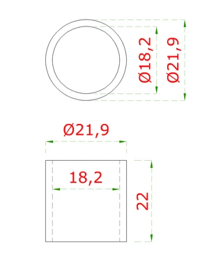 DOPRODEJ! přechod mezi sloupem (plochý) a deskou, L = 22 mm - slide 1