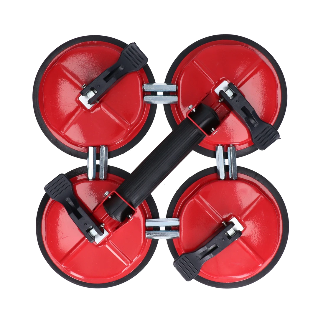 přísavka na sklo, do 200kg, excentrická, hliník, průměr 120mm, počet přísavek 4