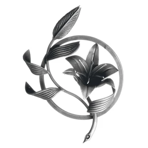 Ornament ľalia 400 x 300 mm, ø 250 mm, 12 x 12 mm, hladký - slide 1