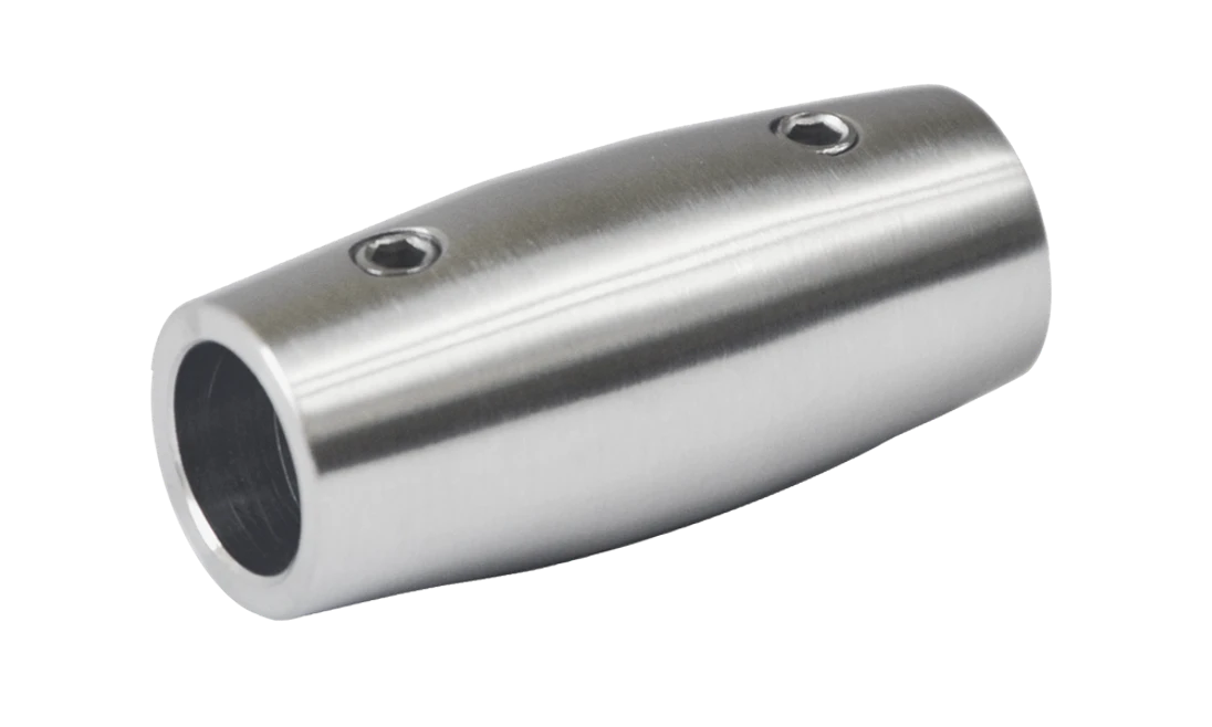 Spoj priamy na trubku ø 12 mm, brúsená nerez AISI 304