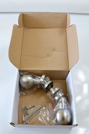 Koule s oválnou rozetou, pevná, broušená AISI304 - slide 1