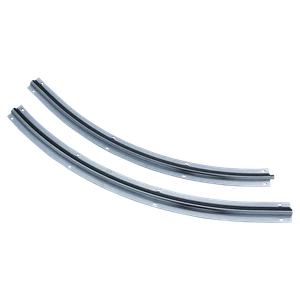 Vodíci profil pro brány, U profil, délka 1m, zakřivení 90 stupňů - slide 0