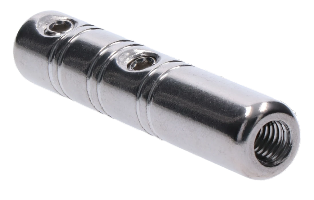 Úchyt so závitom M8 pre lanko ø 5 mm, brúsená nerez AISI 304