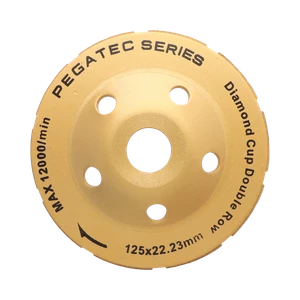 Brúsny diamantový kotúč 125 x 22 mm, bez závitu, dvojradový - slide 1