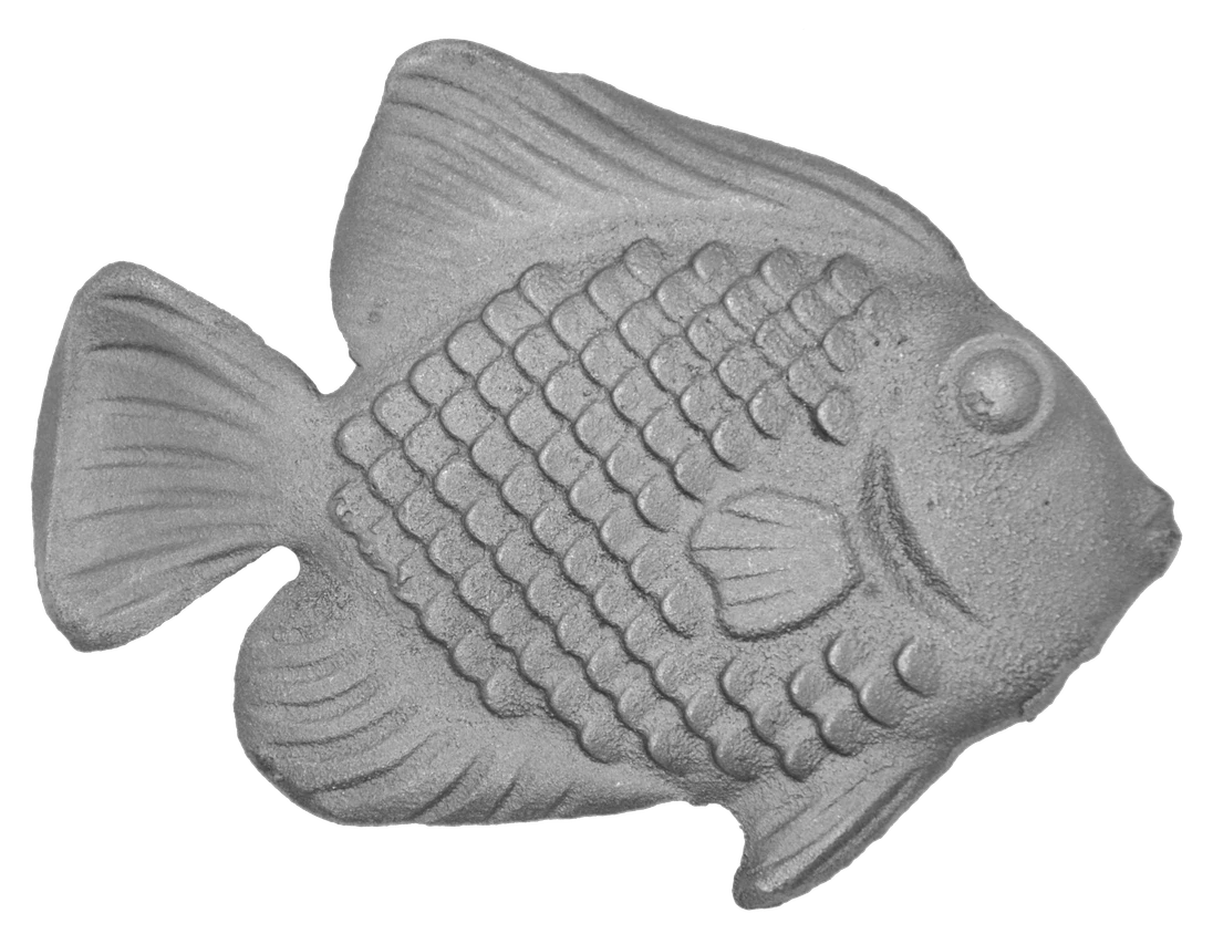 DOPRODEJ! Ryba, dekorace 134x110x5 mm, odlitek