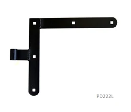 Kovanie 250 x 290 mm, pre čap ø 14 mm, čierny lak, ľavé