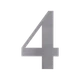 Číslo domové 4, s 3M páskou, brúsená nerez AISI 304
