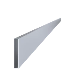 Poškozený jokel 120 x 20 x 2 x 6000 mm, hliník bez úpravy