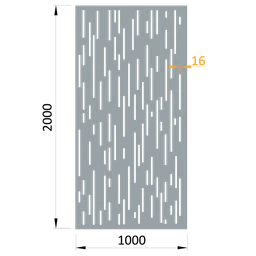 poškodený AL plech, vzor 8312, 1000x2000x3mm, bez povrchovej úpravy