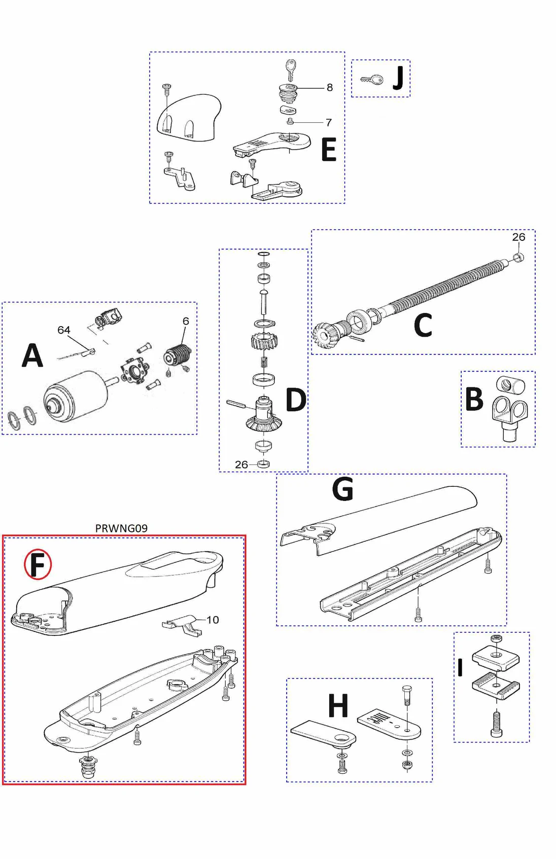 PRWNG09 kit krytu pre WINGO WG3524/4024/5024