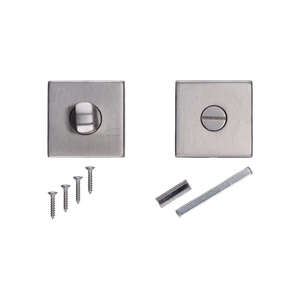 Štvorcová rozeta s uzamykacou páčkou, brúsená nerez AISI 304 - slide 1