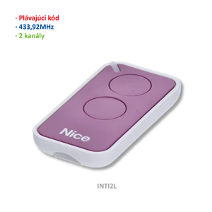 Vysielač ERA 2-kanálový, 433 MHz, plávajúci kód, fialový - slide 0
