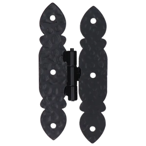 Kování ozdobné, 142x70x3mm, povrch RAL9005 matná - slide 0