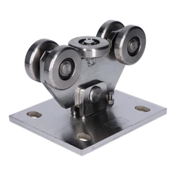 Vozík PICCOLO profil 67 x 67 mm pro brány do 300 kg, nerez