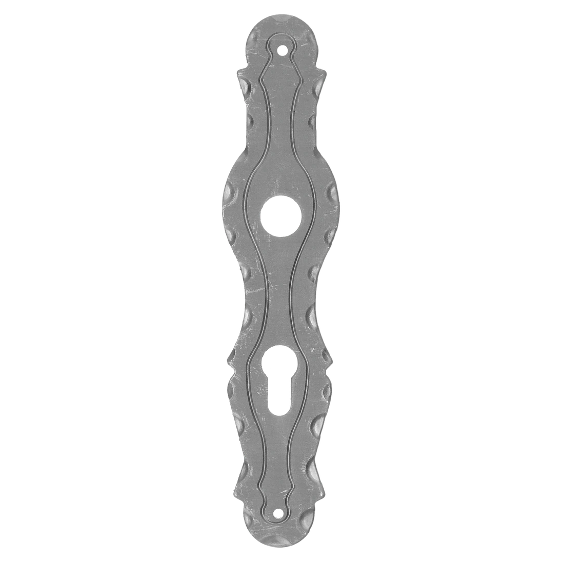 Štít s otvormi 260 x 57 mm, rozteč 72 mm, otvor ø 20 mm