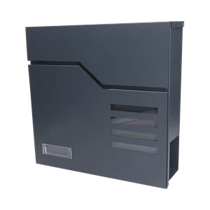 Poštová schránka, max. formát listu A4, AISI 410/RAL 7016 - slide 0