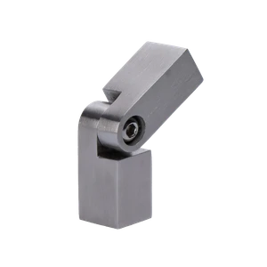 Spoj Nastaviteľný na tyč 12 x 12 mm, brúsená nerez AISI 304 - slide 0