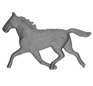Dekoračný prvok 120 x 260 mm - kôň, odliatok - slide 0