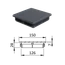 Krytka plastová 150 x 150 mm, antracit