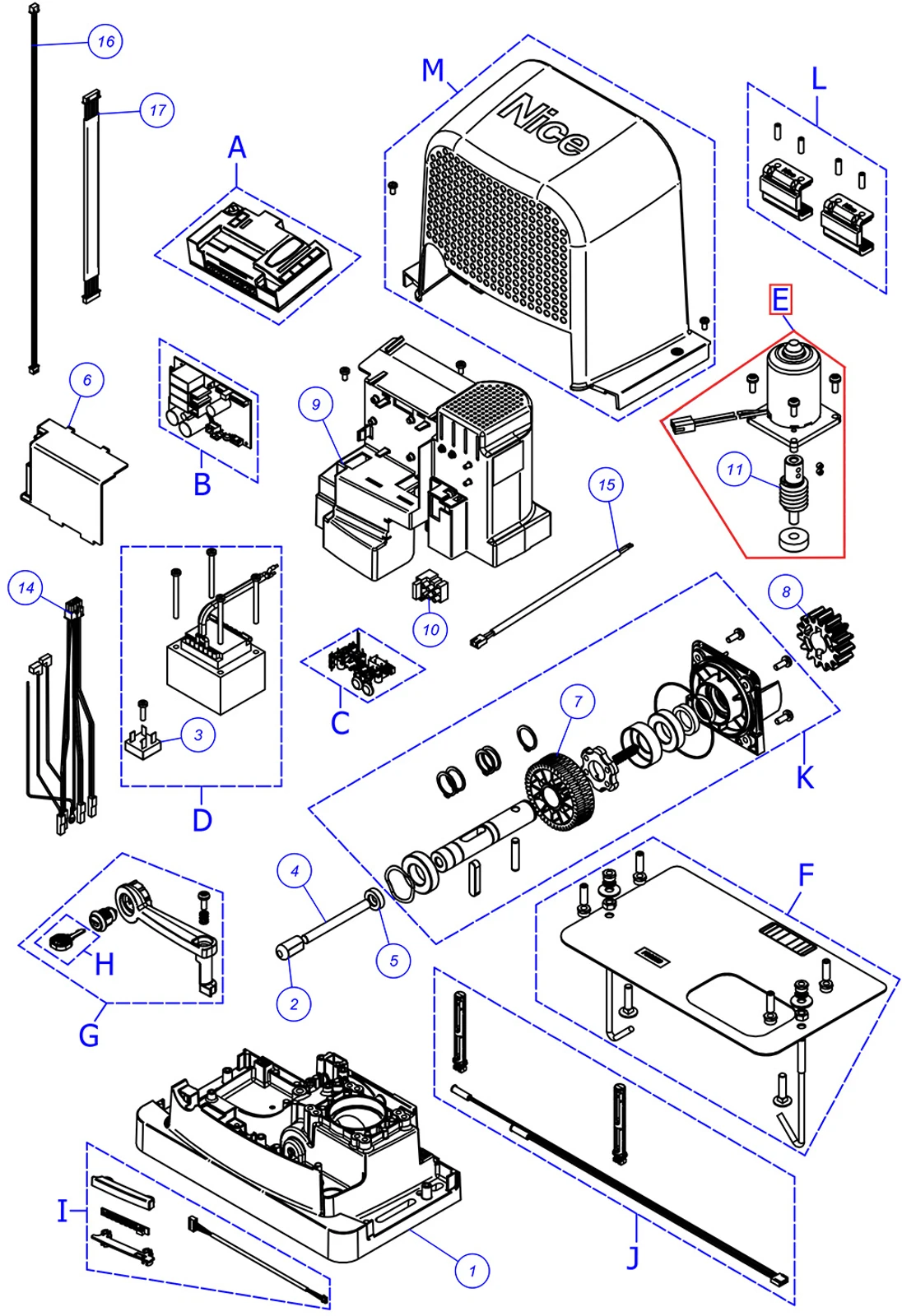 SPMTG11700 Elektromotor pre RBS600
