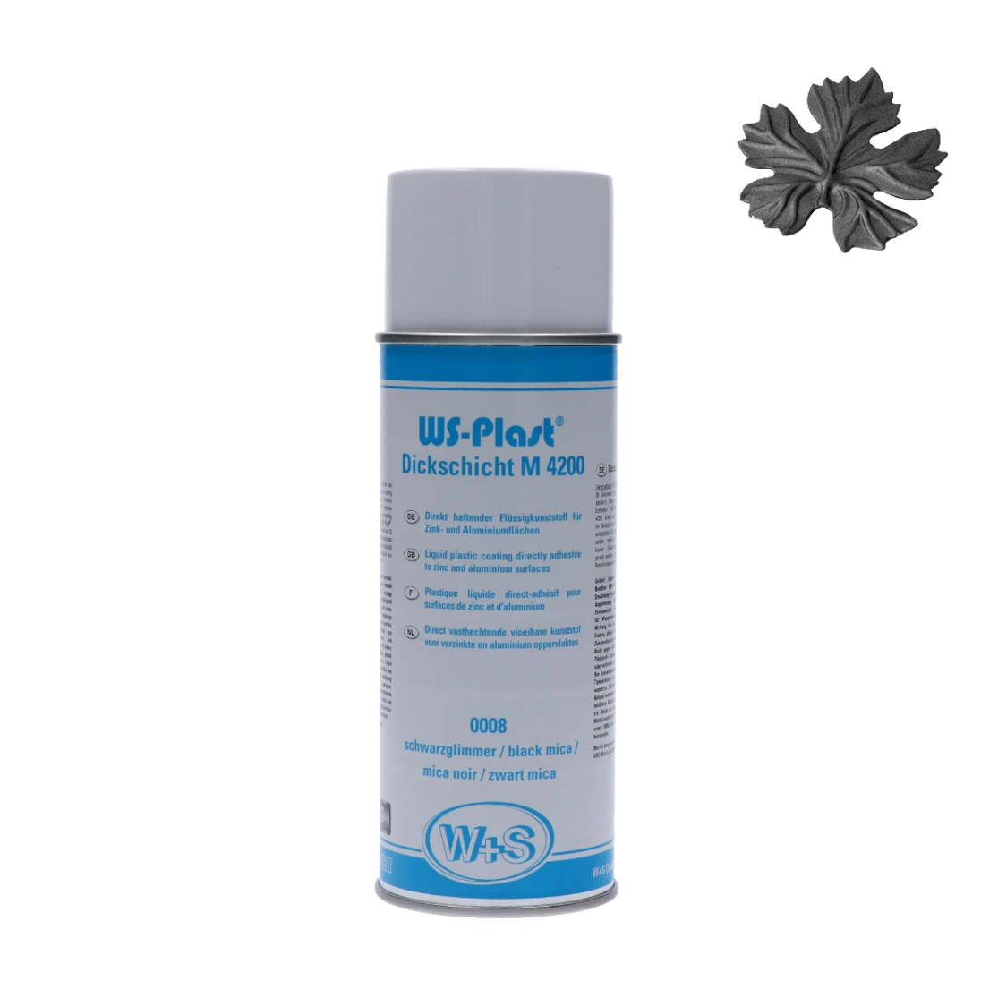 Farba čierna 400 ml s kovosľudovým efektom