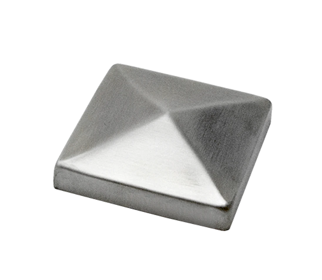 Ukončenie strieška jokla 60 x 60 mm, brúsená nerez AISI 304