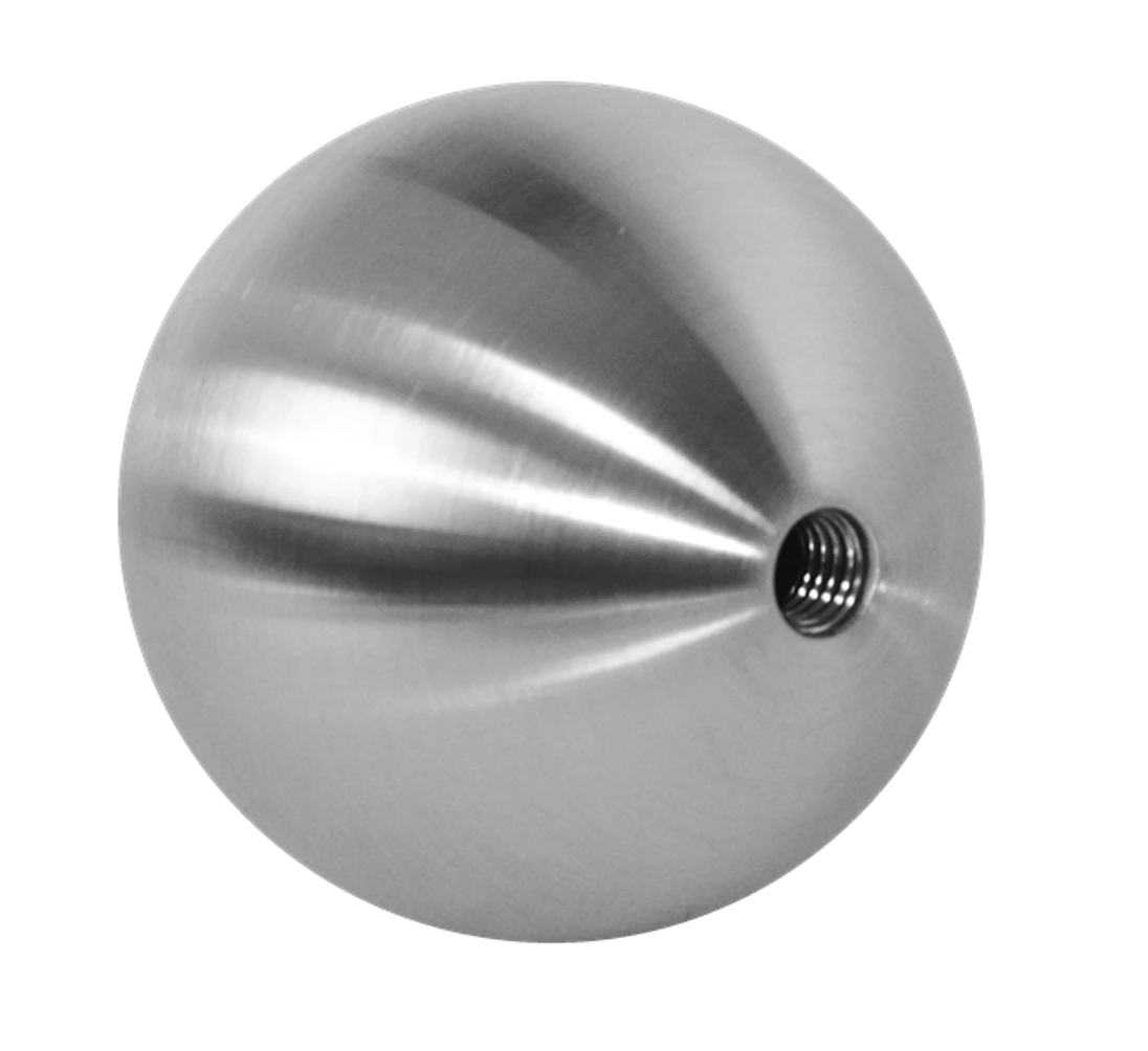 Guľa dutá so závitom M8 / ø 60 mm, brúsená nerez AISI 304