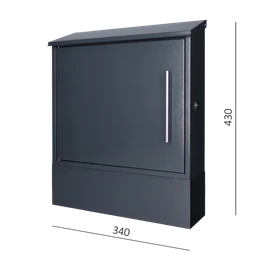 DOPREDAJ schránka poštová, max formát listu A4, Antracit