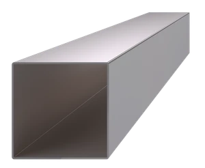 Profil 80 x 80 x 2 x 6000 mm, brúsená nerez AISI 304 - slide 0