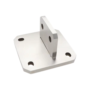 Příruba k vypalovaným sloupkům, vrtání 4 díry, AISI 304 - slide 0