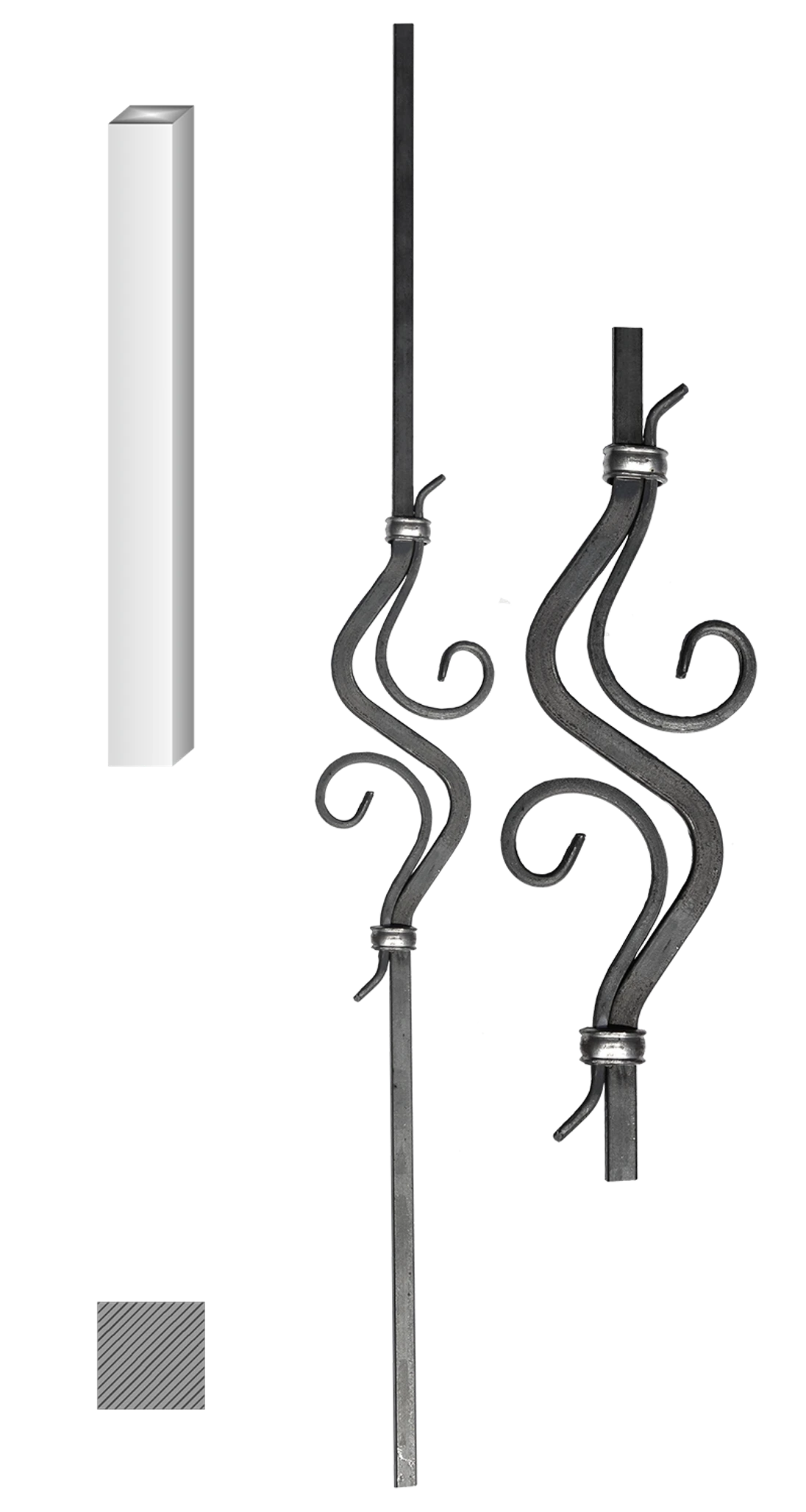 Tyč 12 x 12 mm, 110 x 1000 mm