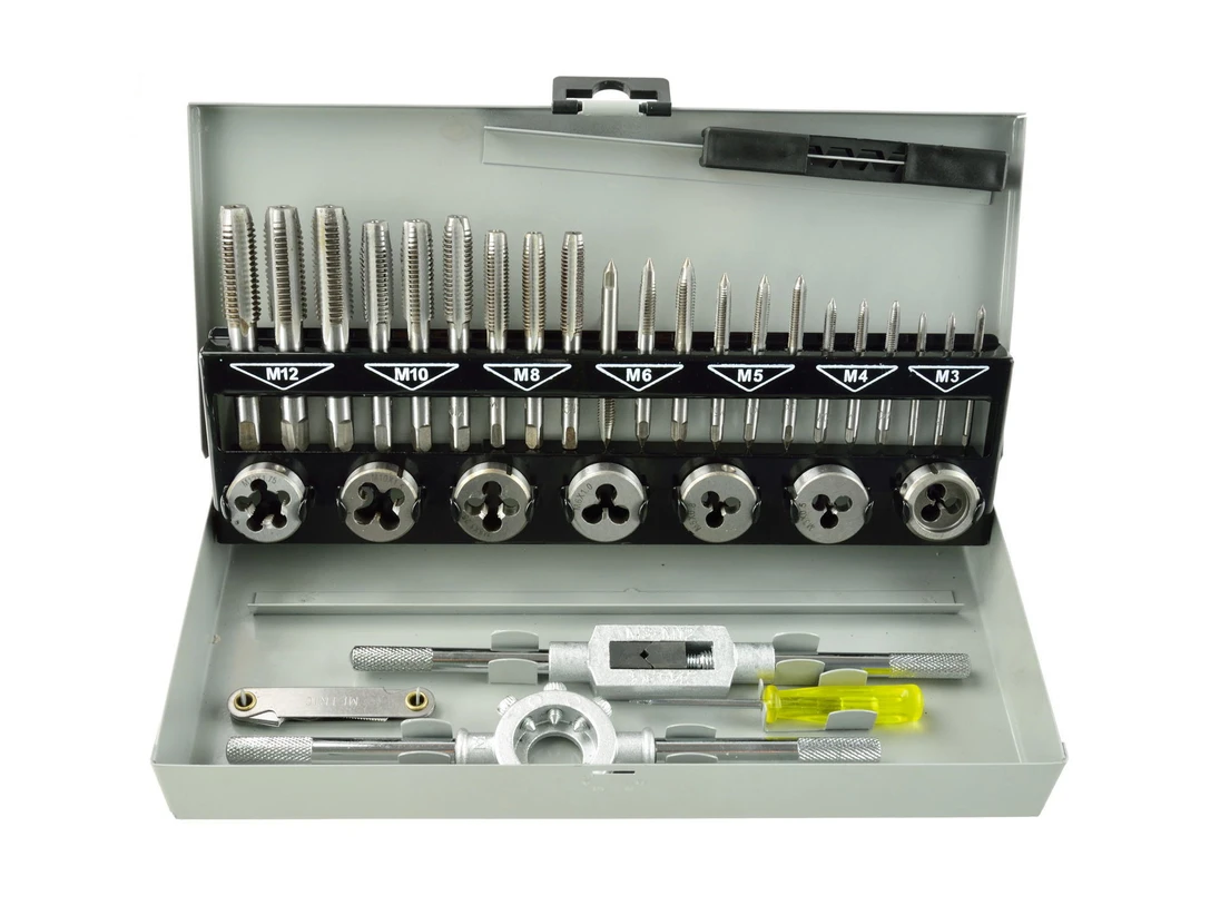 Sada závitníkov a očiek - M3-M12, 32 ks
