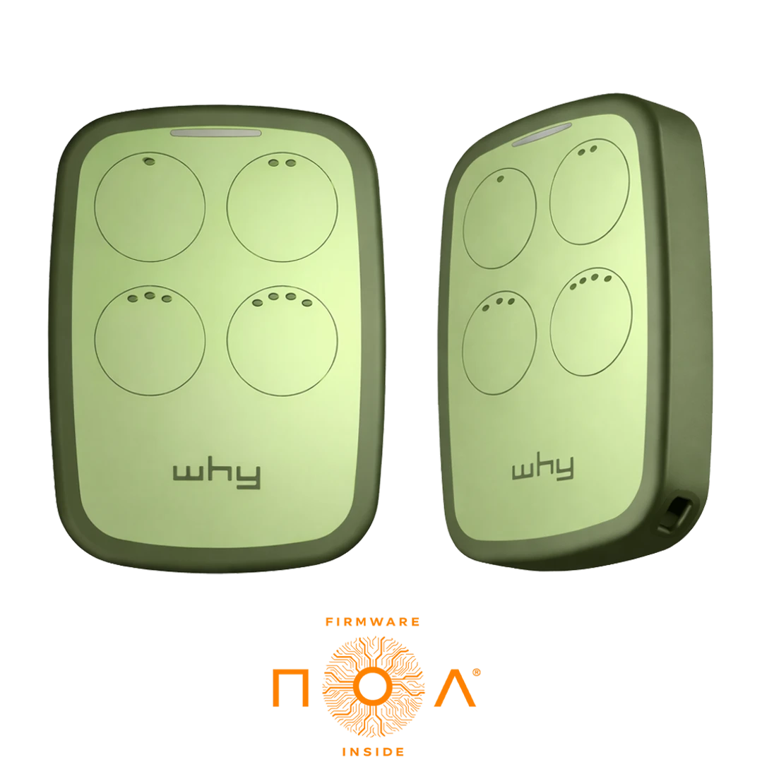 Vysielač Evo2 NOA 4-kanál, 433/868 MHz, olivový