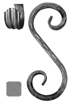 Esko 310 x 120 mm, 12 x 12 mm, valcované, základné rozkutie