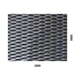 Ťahokov Fe 1000 x 2000 x 3 mm, oko 47 x 13 mm, mostík 5 mm