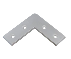 Hliníková spojka, rohová, povrch brúsený - slide 0