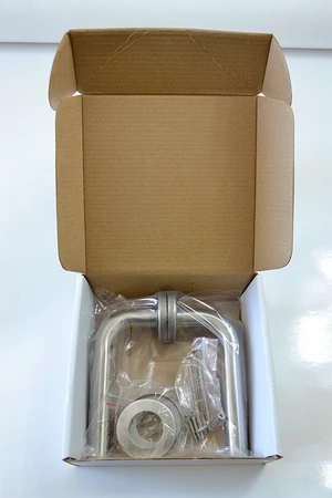 DOPRODEJ! Klika nerezová bez dolní rozety, broušená AISI304 - slide 1