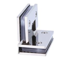 Závěs mezi sklo a sklo 90°, sklo 8 - 10 mm, AISI 304 - slide 1