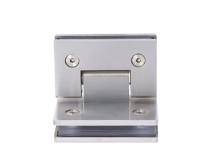 Záves medzi sklá 90°, sklo 8 - 10 mm, brúsená AISI 304 - slide 0