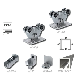 Samonos do 230 kg/4 m, profil 60 x 60 x 4 mm, Zn