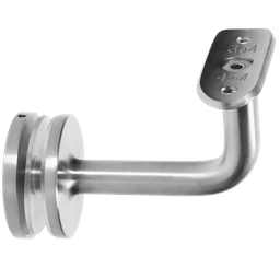 Držák madla ø 42,4 mm, sklo 6 - 21,52 mm, broušená AISI 304