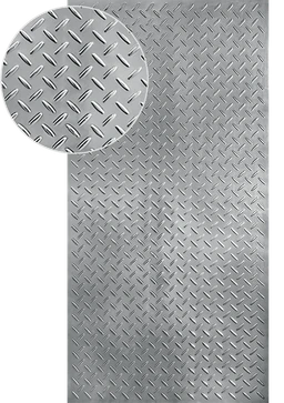 Plech pozinkovaný, 2000 x 1000 x 1,2 mm, 3D vzor slza