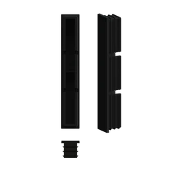 Plastová zátka k hliníkovej lamele 100 x 16 mm, RAL 9005