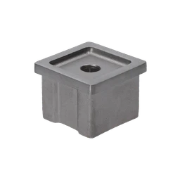 Držiak madla na jokel 40 x 40 mm, brúsená nerez AISI 304