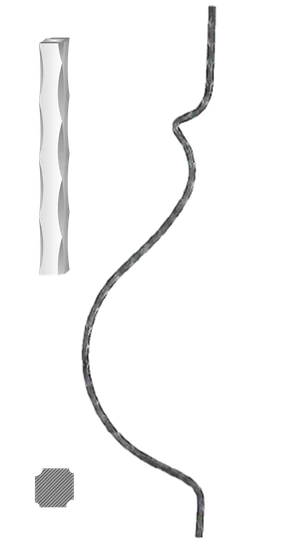 Tyč 12 x 12 mm, 900 x 210 mm - slide 1