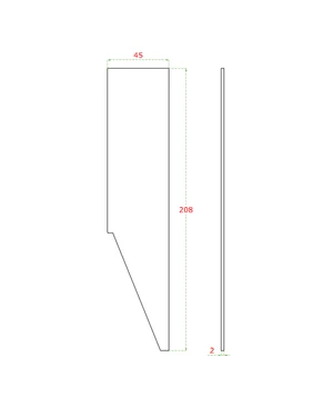 Ukončení k AL kotvícímu profilu, hliník, broušený - slide 1